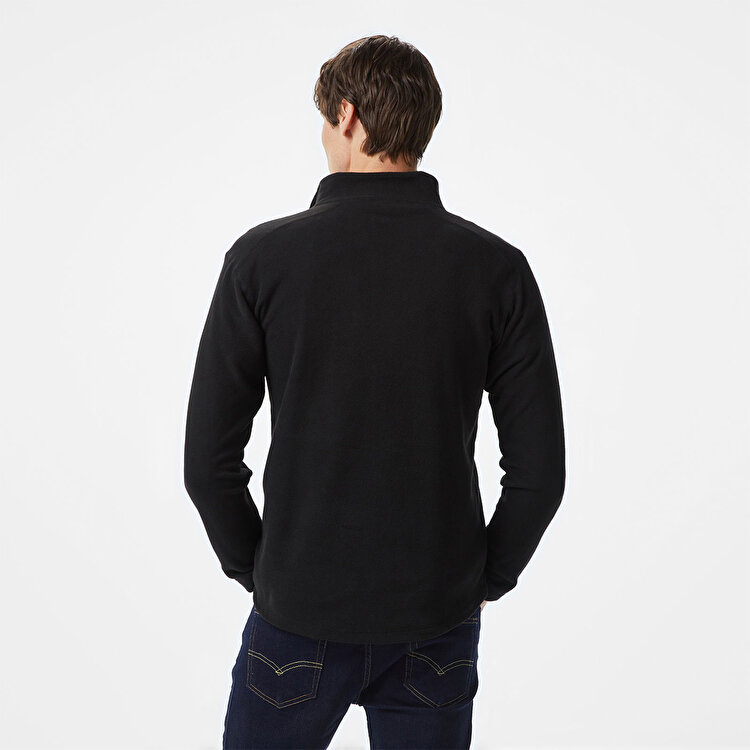 Helly Hansen Light Half Zip Erkek Siyah Dik Yaka Sweatshirt