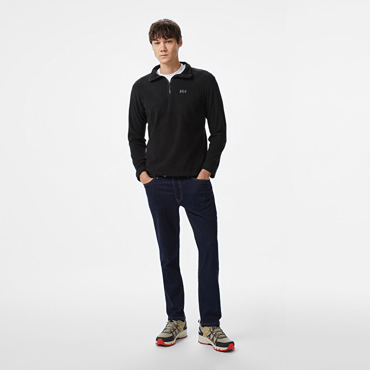 Helly Hansen Light Half Zip Erkek Siyah Dik Yaka Sweatshirt