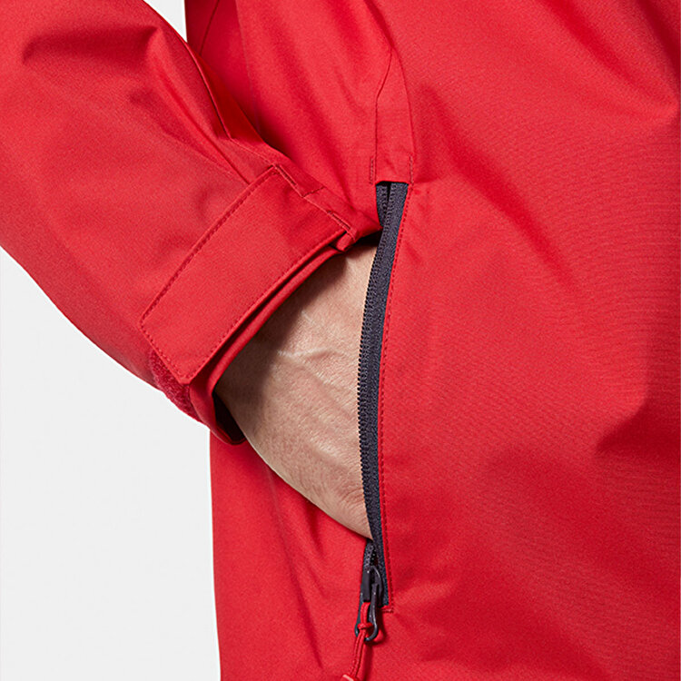 Helly Hansen Crew Hooded Midlayer 2 Erkek Kırmızı Kapüşonlu Mont