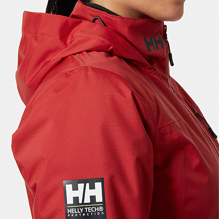 Helly Hansen Crew Hooded Midlayer 2.0 Kadın Kırmızı Kapüşonlu Mont