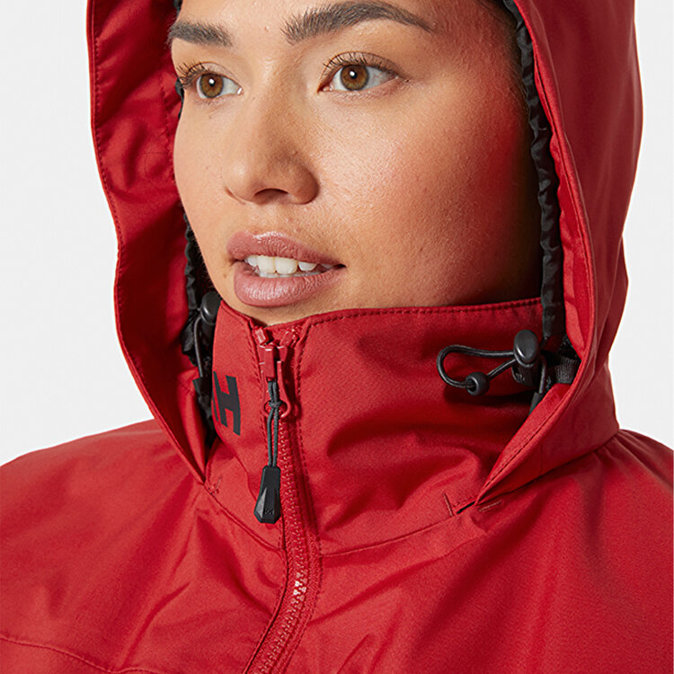Helly Hansen Crew Hooded Midlayer 2.0 Kadın Kırmızı Kapüşonlu Mont