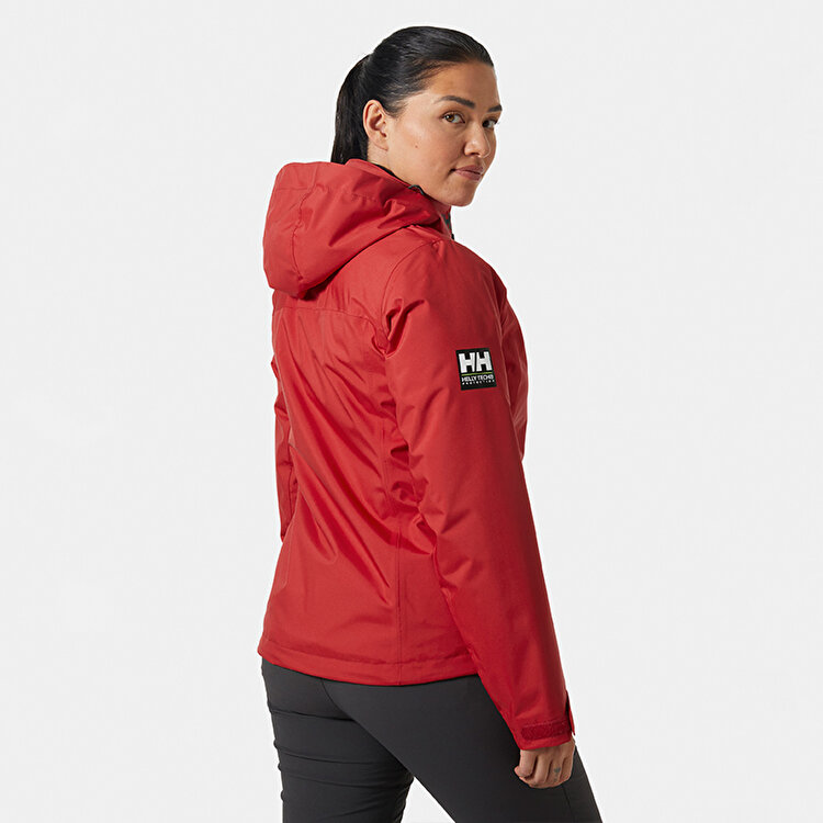 Helly Hansen Crew Hooded Midlayer 2.0 Kadın Kırmızı Kapüşonlu Mont