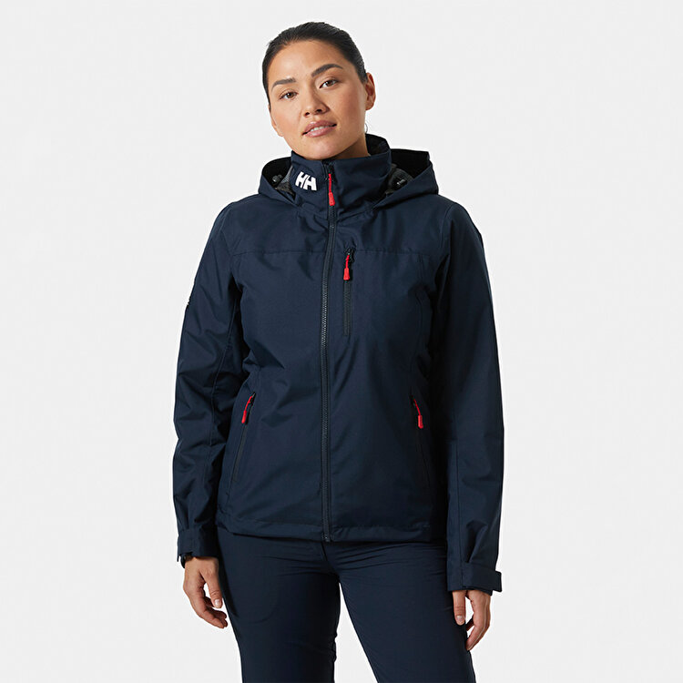 Helly Hansen Crew Hooded Midlayer 2.0 Kadın Lacivert Kapüşonlu Mont