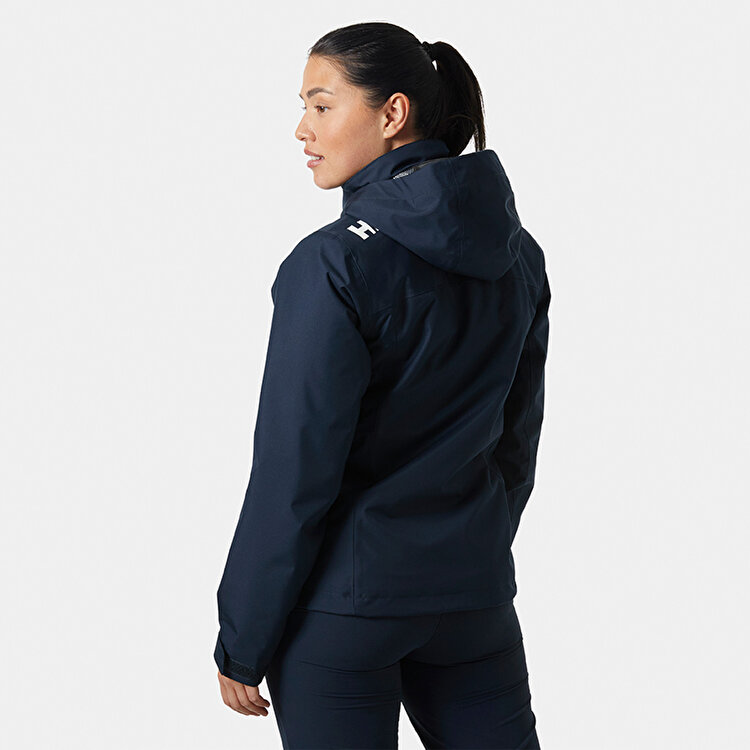 Helly Hansen Crew Hooded Midlayer 2.0 Kadın Lacivert Kapüşonlu Mont