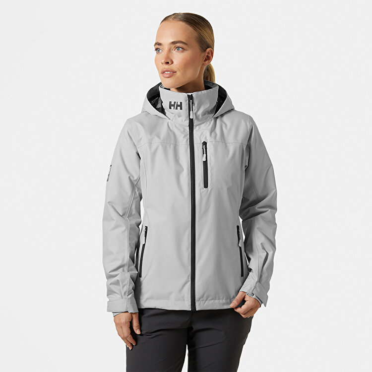 Helly Hansen Crew Hooded Midlayer 2.0 Kadın Gri Kapüşonlu Mont