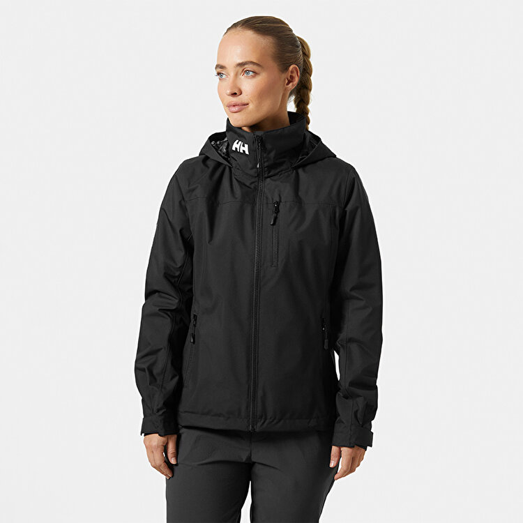 Helly Hansen Crew Hooded Midlayer 2.0 Kadın Siyah Kapüşonlu Mont