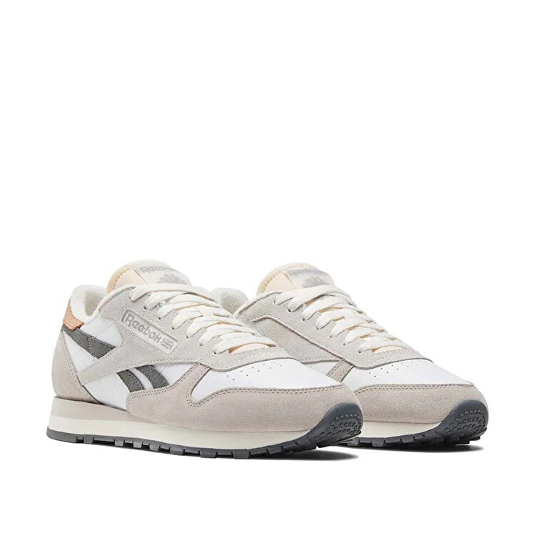 Reebok Classic Leather Erkek Ekru Sneaker - Görsel 3