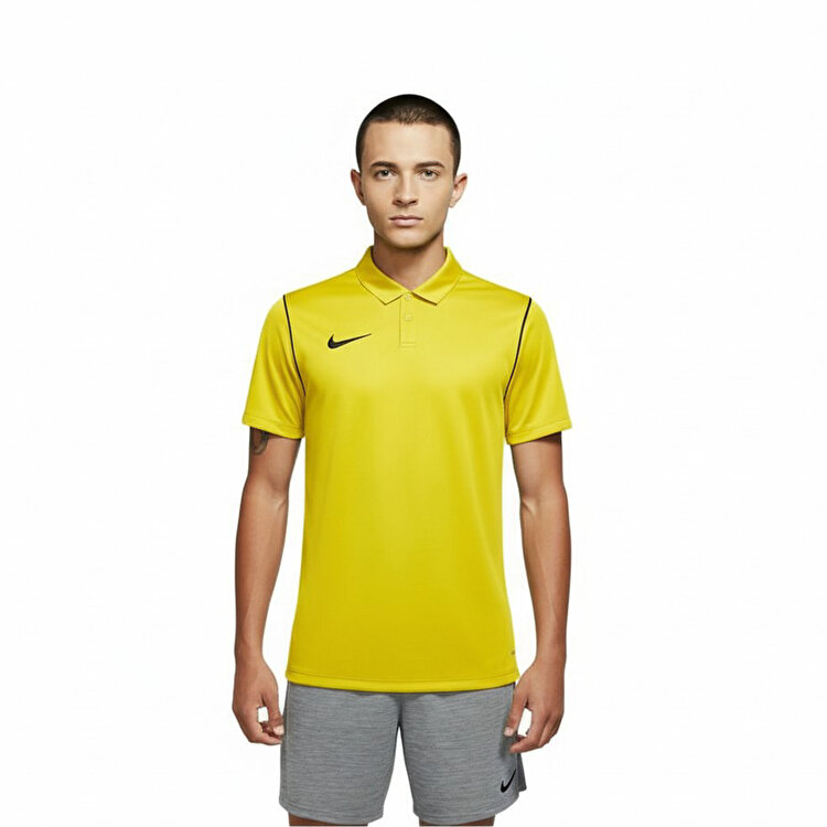 Nike Park 20 Erkek Sarı Klasik yaka Polo Tişört