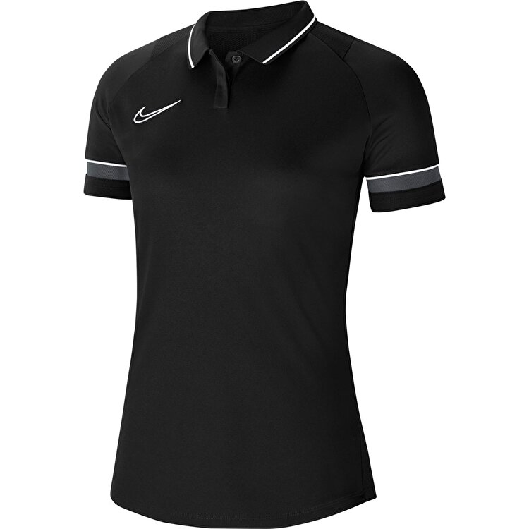 Nike Academy Dri Fit Kadın Siyah Klasik Yaka Polo Tişört