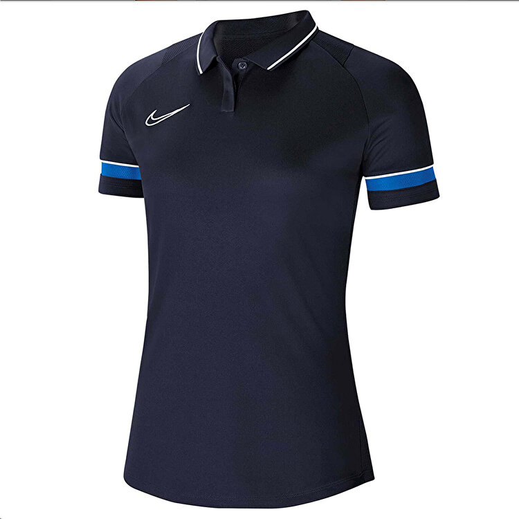 Nike Academy Dri Fit Kadın Lacivert Klasik Yaka Polo Tişört