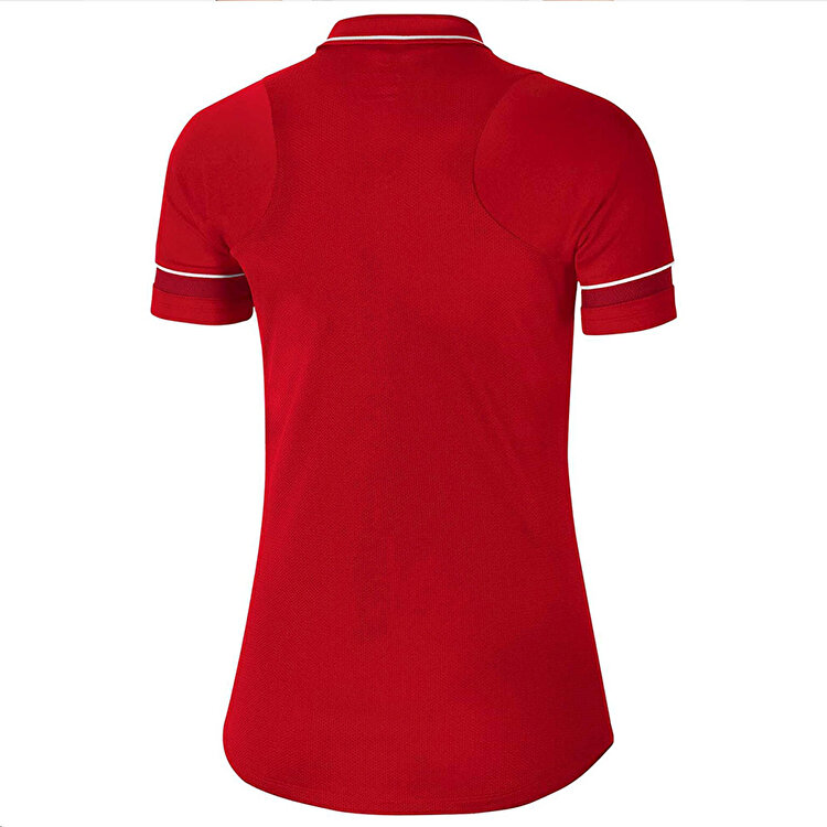 Nike Academy Dri Fit Kadın Kırmızı Klasik Yaka Polo Tişört