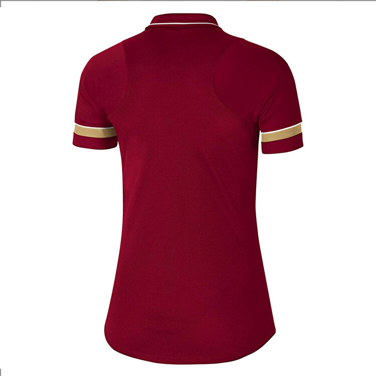 Nike Academy Dri Fit Kadın Bordo Klasik Yaka Polo Tişört