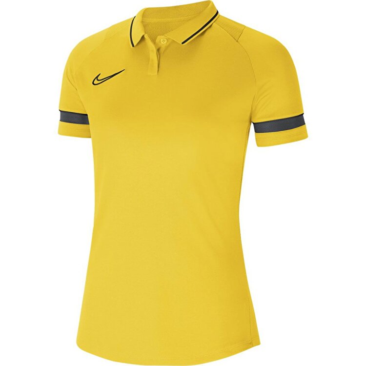 Nike Academy Dri Fit Kadın Sarı Klasik Yaka Polo Tişört