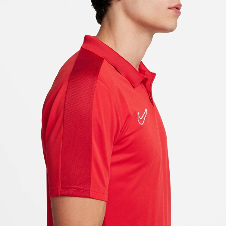 Nike Academy Dri Fit Erkek Kırmızı Klasik Yaka Polo Tişört