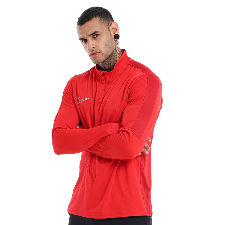 Nike Dri Fit Academy Erkek Bordo Dik Yaka Uzun Kol Tişört DR1352