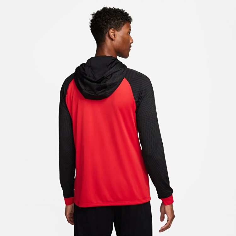 Nike Dri Fit Strike Erkek Kırmızı Kapüşonlu Ceket DR2571-657