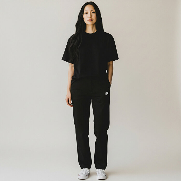 Puma Downtown Straight Kadın Siyah Pantolon