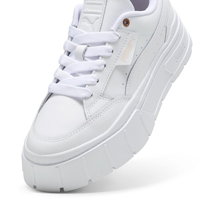Puma Mayze Stack Soft Kadın Beyaz Sneaker - Görsel 4