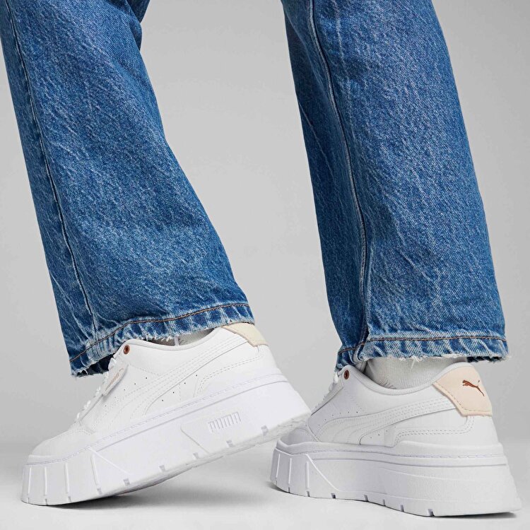 Puma Mayze Stack Soft Kadın Beyaz Sneaker - Görsel 5