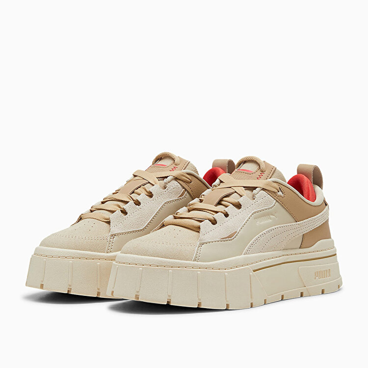 Puma Mayze Stack Xpl No Filter Kadın Bej Sneaker - Görsel 4