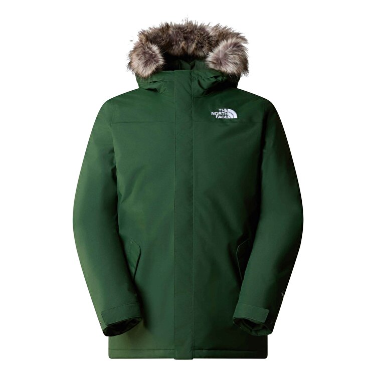 The North Face Recycled Zaneck Erkek Yeşil Kapüşonlu Mont