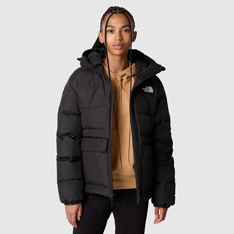 The North Face Gotham Kadın Siyah Kapüşonlu Mont NF0A84IWJK31