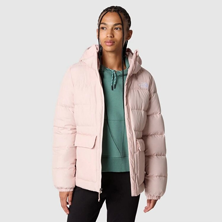 The North Face Gotham Kadın Pembe Kapüşonlu Mont NF0A84IWLK61