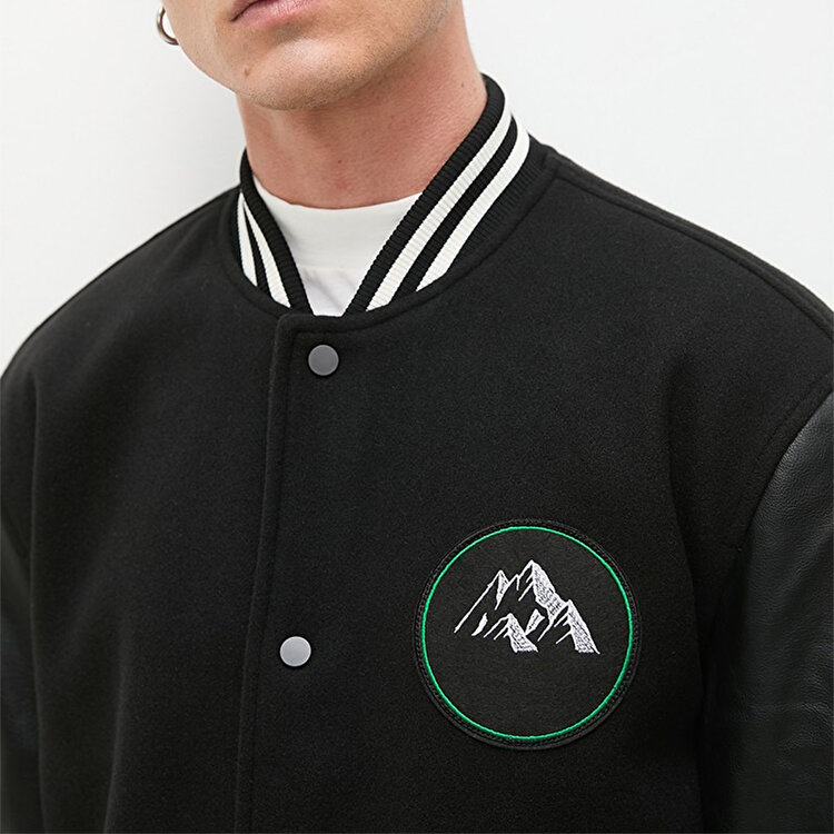 Only&Sons Jason Varsity Erkek Siyah Hakim Yaka Ceket