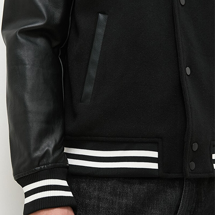 Only&Sons Jason Varsity Erkek Siyah Hakim Yaka Ceket