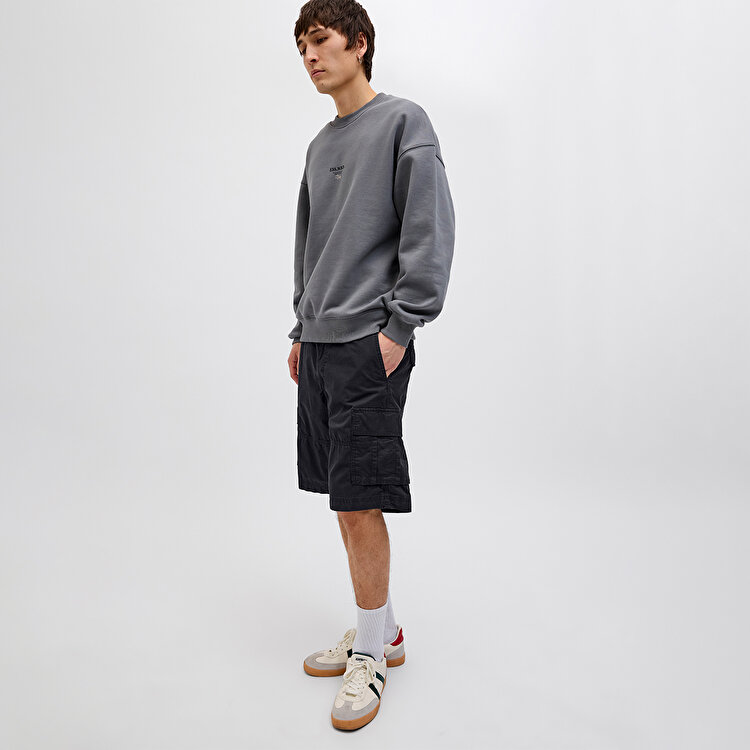 Jack&Jones Cole Mateo Cargo Mid Erkek Siyah Şort