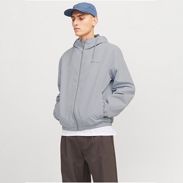 Jack&Jones Legacy Light Hood Erkek Gri Kapüşonlu Ceket