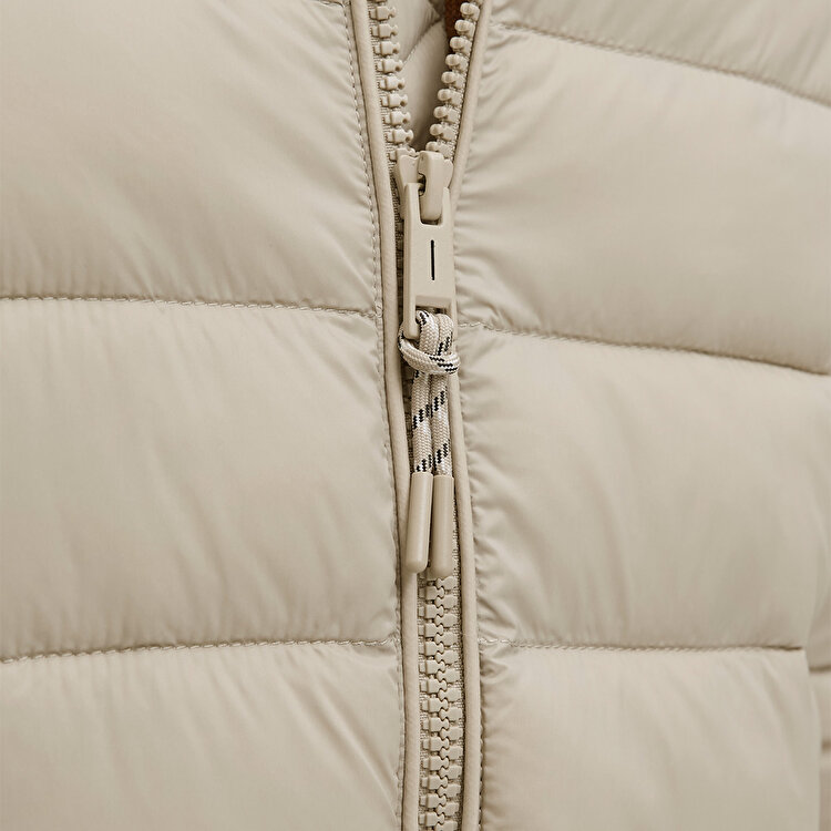Jack&Jones Bradley Light Puffer Collar Erkek Bej Dik Yaka Mont