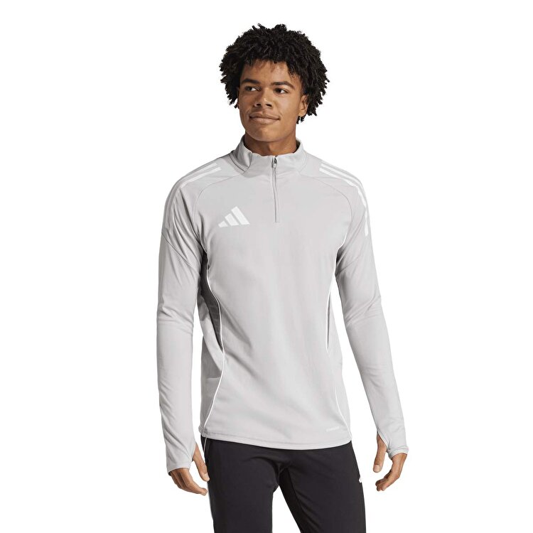 adidas Tiro25C Training Top Erkek Gri Dik Yaka Ceket JJ1517