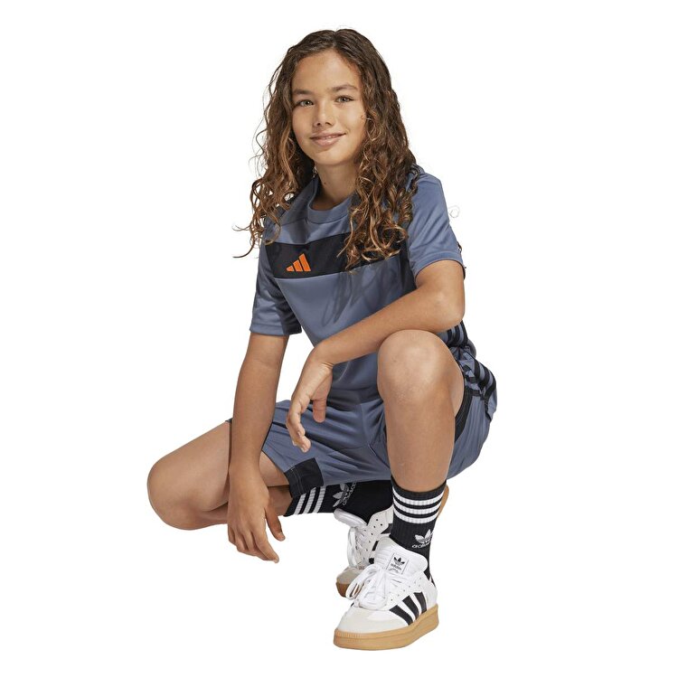 adidas Tiro 25 Essentials Çocuk Gri Yuvarlak Yaka Forma