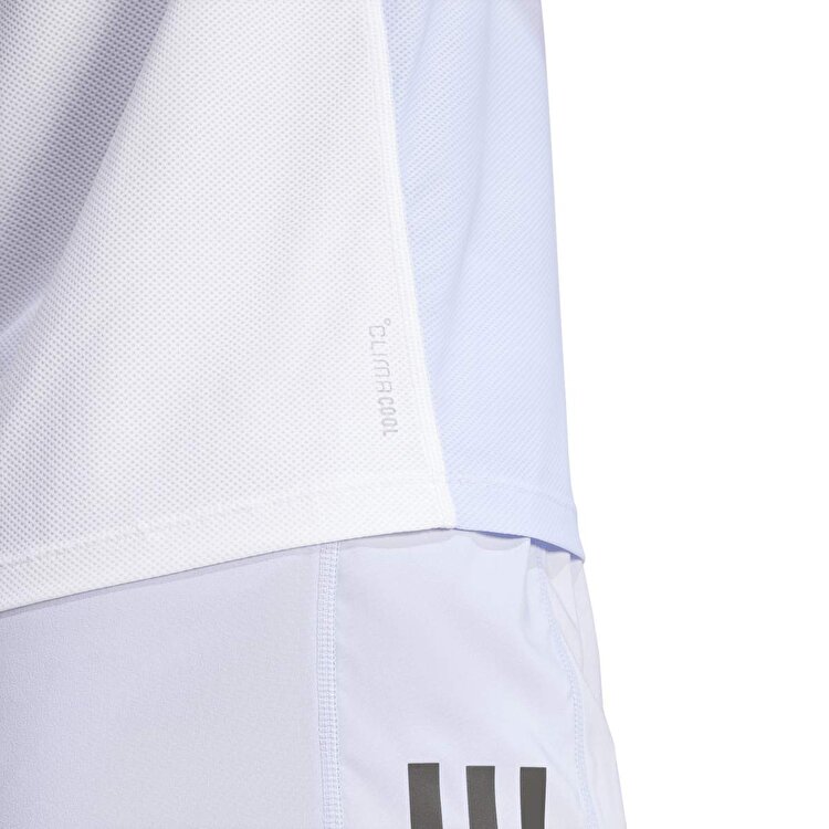 adidas Own The Run Climacool Colorblock Kadın Beyaz Yuvarlak Yaka Tişört
