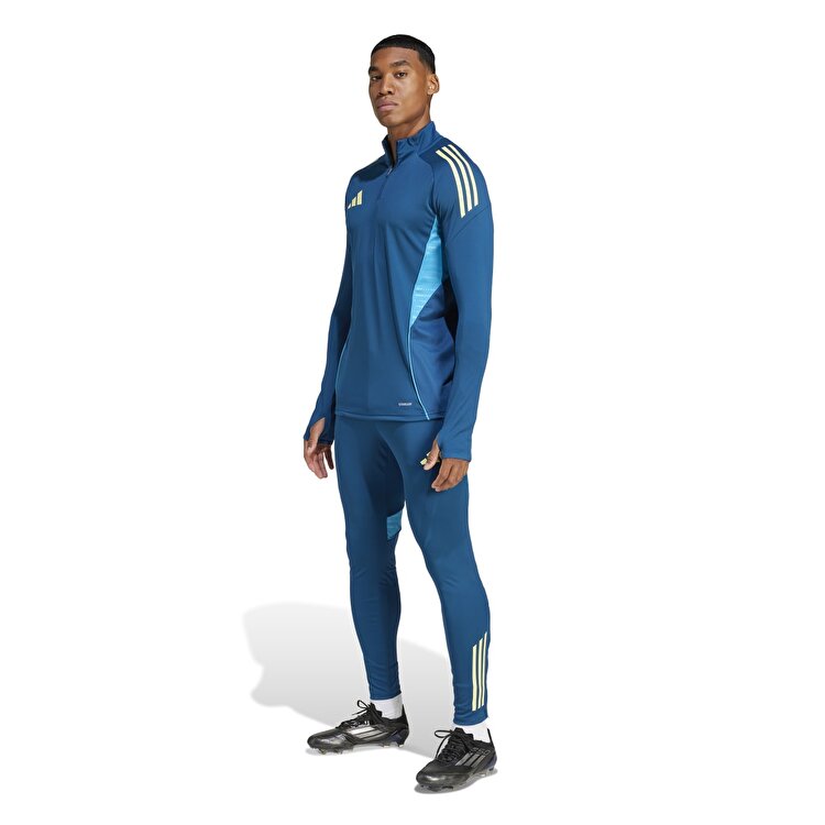 adidas Tiro25C Training Top Erkek Mavi Dik Yaka Ceket JC7012