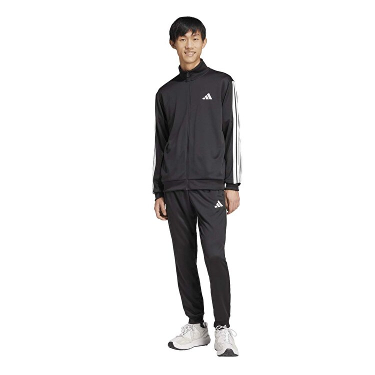adidas 3 Stripes Ft Tt Ts Erkek Siyah Dik Yaka Eşofman Takımı