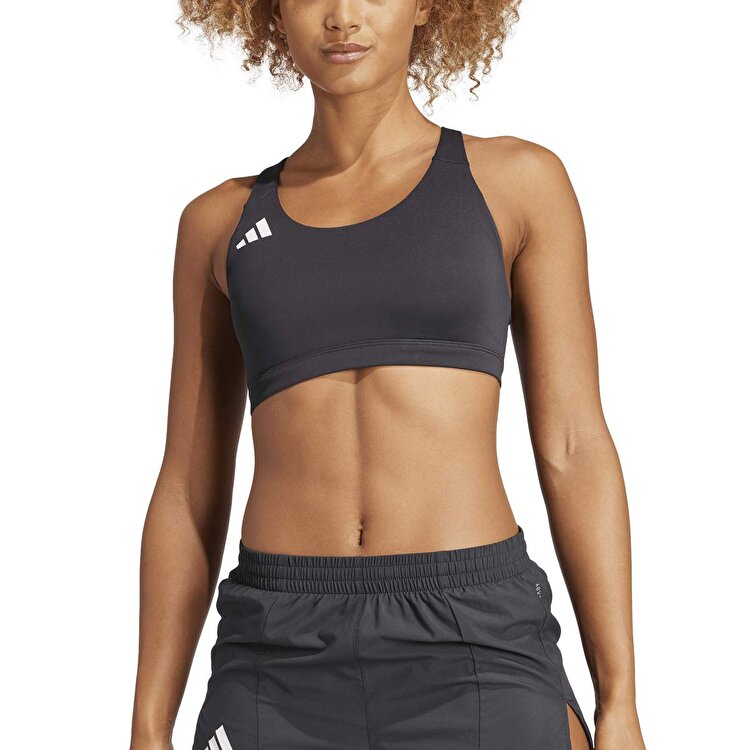 adidas Adizero E Ms Kadın Siyah Bisiklet Yaka Sporcu Sütyeni