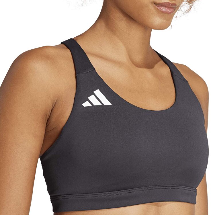 adidas Adizero E Ms Kadın Siyah Bisiklet Yaka Sporcu Sütyeni