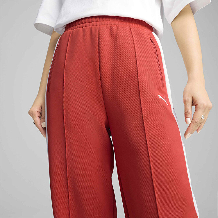 Puma T7 Always On Straight Kadın Kırmızı Eşofman Altı
