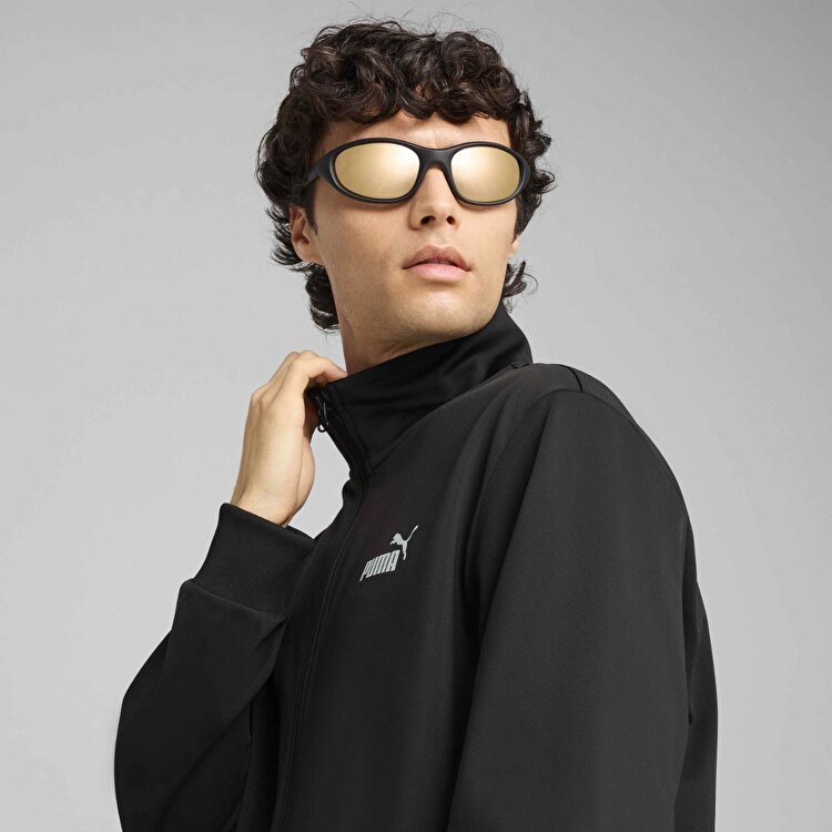 Puma Essentials Poly Erkek Siyah Dik Yaka Eşofman Takımı