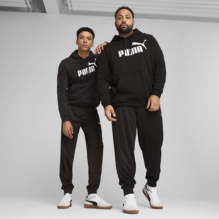 Puma Essentials No 1 Logo Poly Erkek Siyah Eşofman Altı