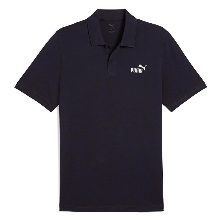 Puma Essentials No 1 Logo Pique Erkek Lacivert Polo Yaka Tişört
