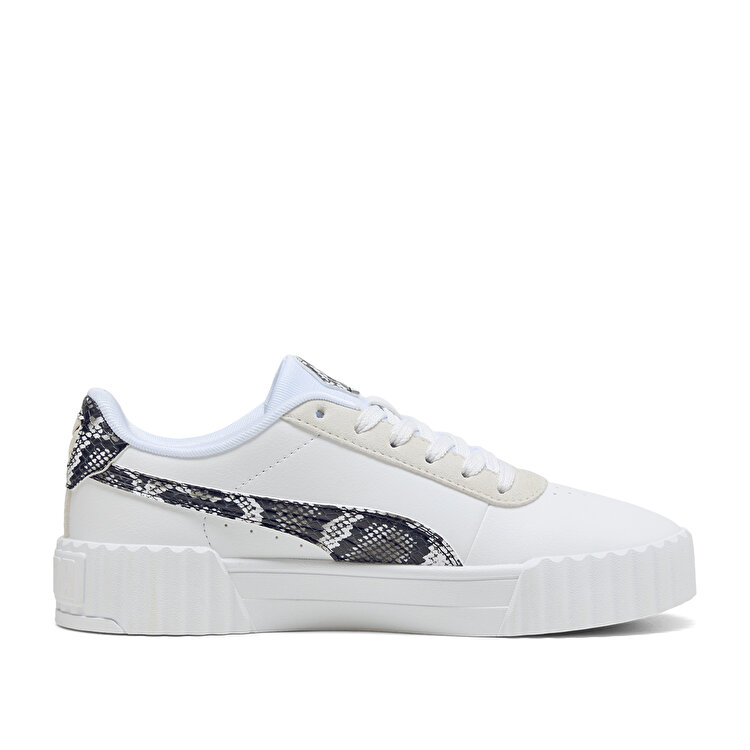 Puma Carina 3.0 Snake Chic Kadın Ekru Sneaker - Görsel 3