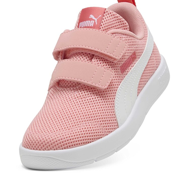 Puma Courtflex V3 Mesh Çocuk Pembe Sneaker - Görsel 4