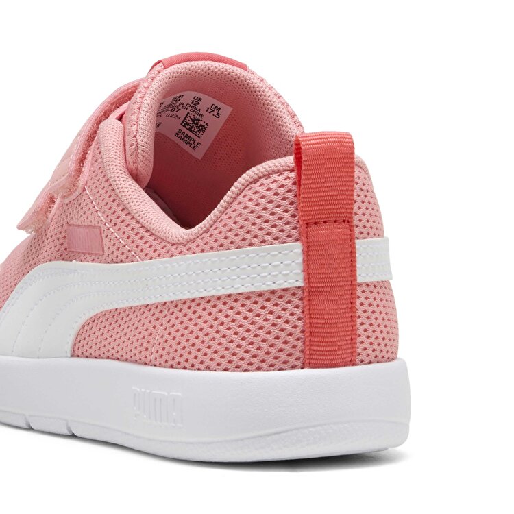 Puma Courtflex V3 Mesh Çocuk Pembe Sneaker - Görsel 5