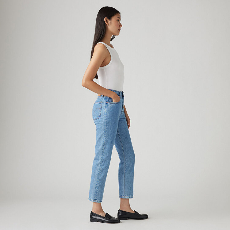 Levi's 501 Regular Fit Crop Kadın Mavi Jean