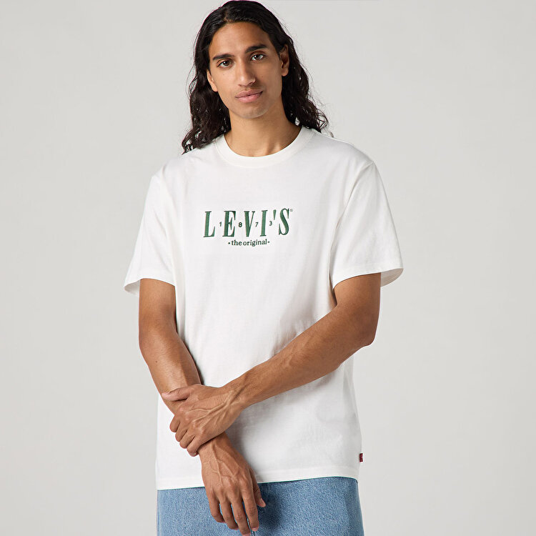 Levi's Erkek Beyaz Yuvarlak Yaka Tişört A2082-0258 - Sporthink