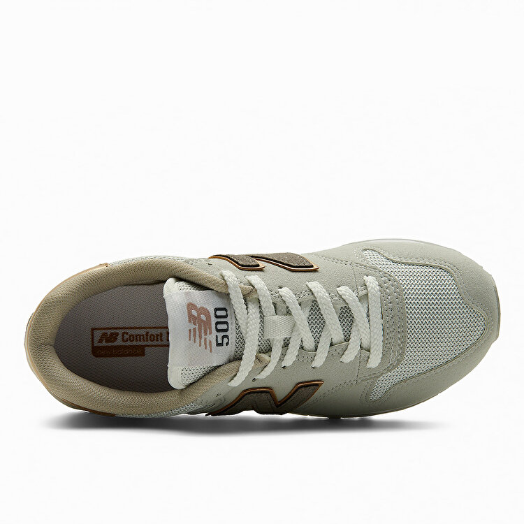 New Balance 500 Kadın Gri Spor Ayakkabı - Görsel 4