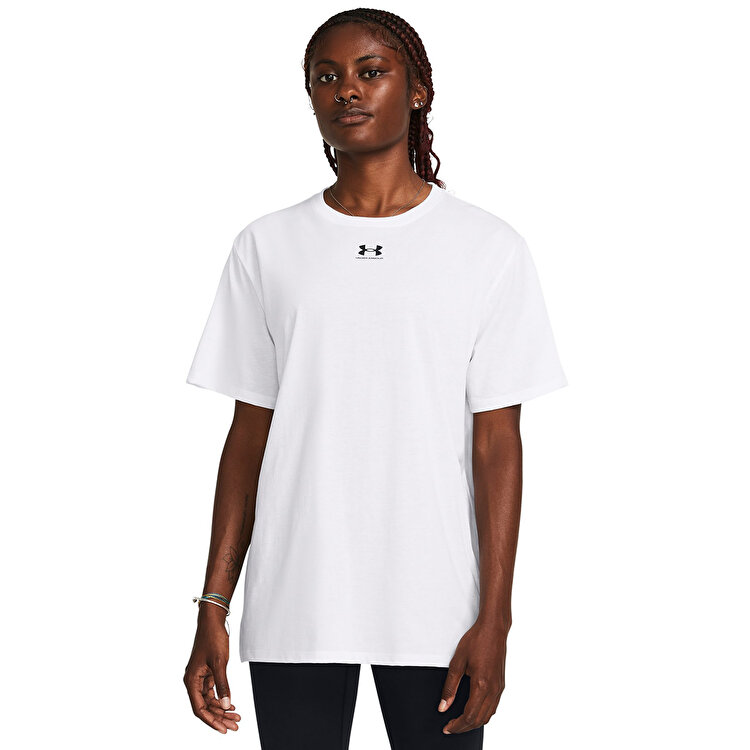 Under Armour Campus Oversize Kadın Beyaz Tişört
